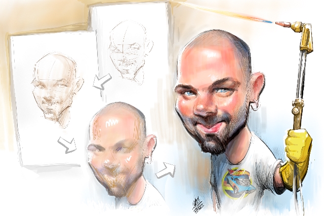 Studio caricatures and illustrations in Alberta